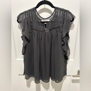 LOFT Gray Blouse - NWT